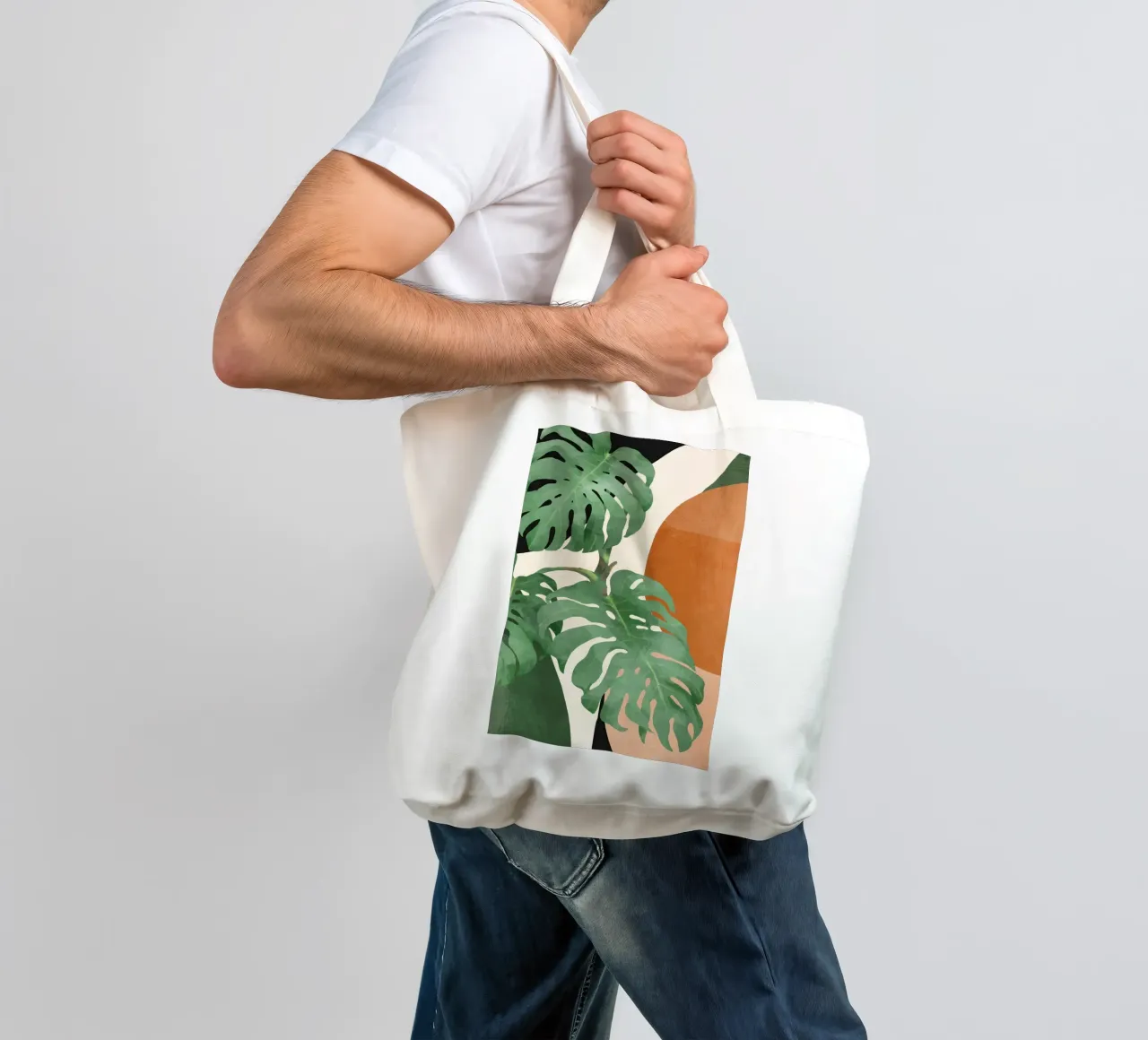 Feuilles tropicales - Art abstrait tote bag de ThingDesign