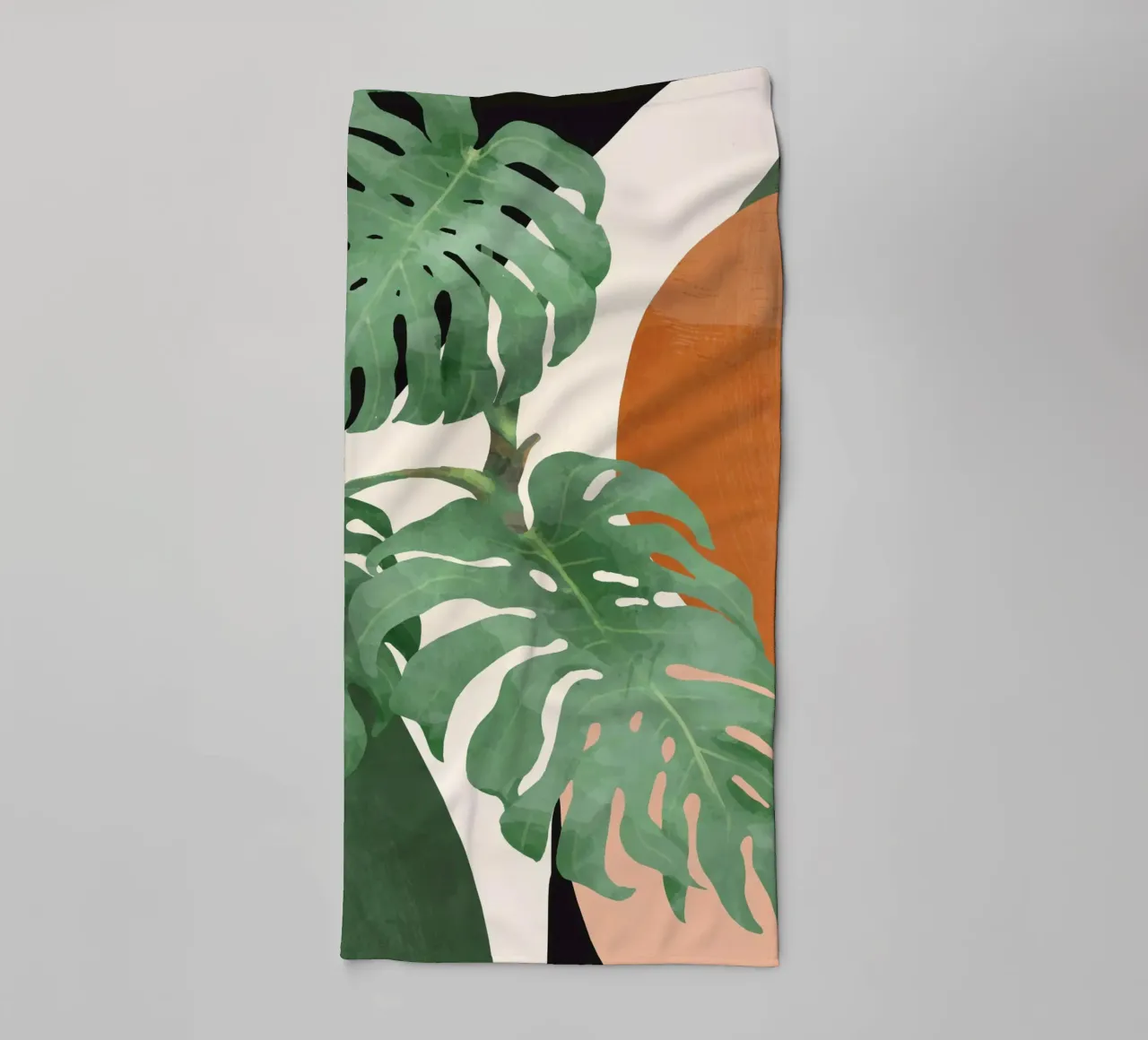 Tropical Leaves- Abstract Art towel by ThingDesign