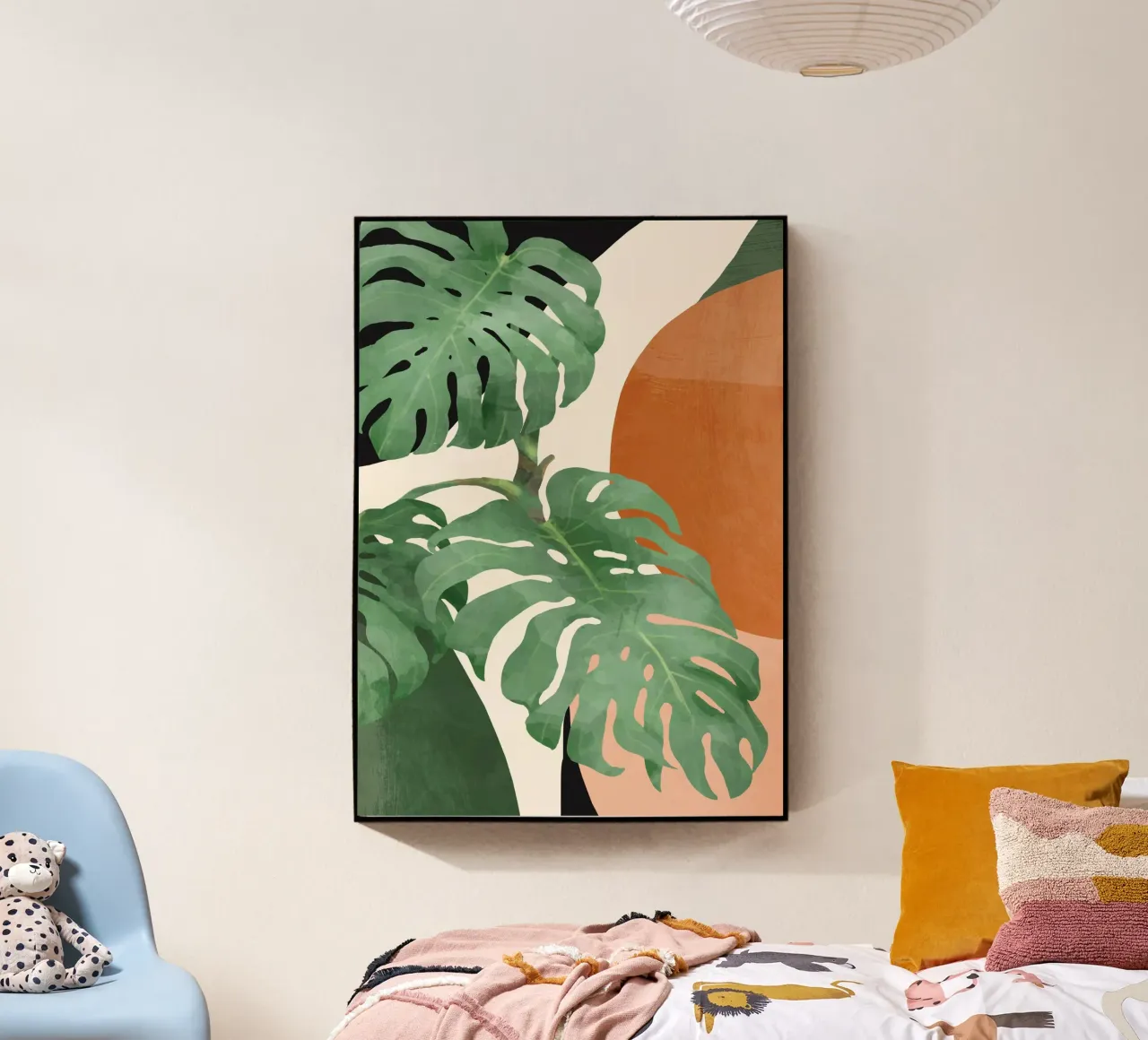 Tropical Leaves- Abstract Art acrylic glass by ThingDesign
