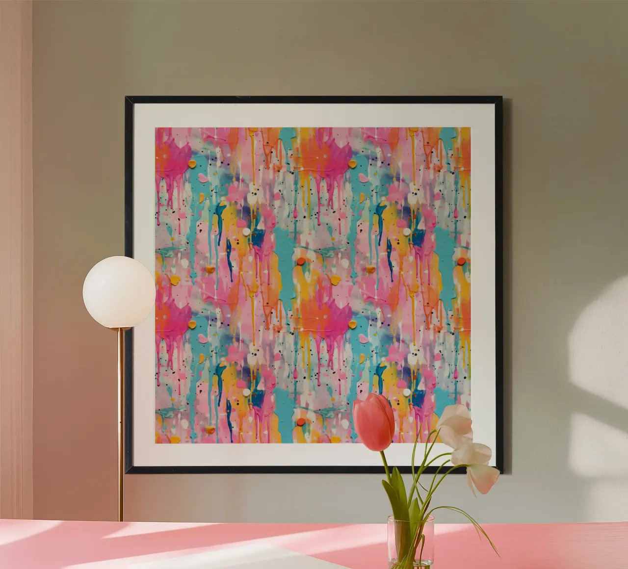 Paint Splatter Malerei Pinselstriche 9 Poster von Yaso Design Paint