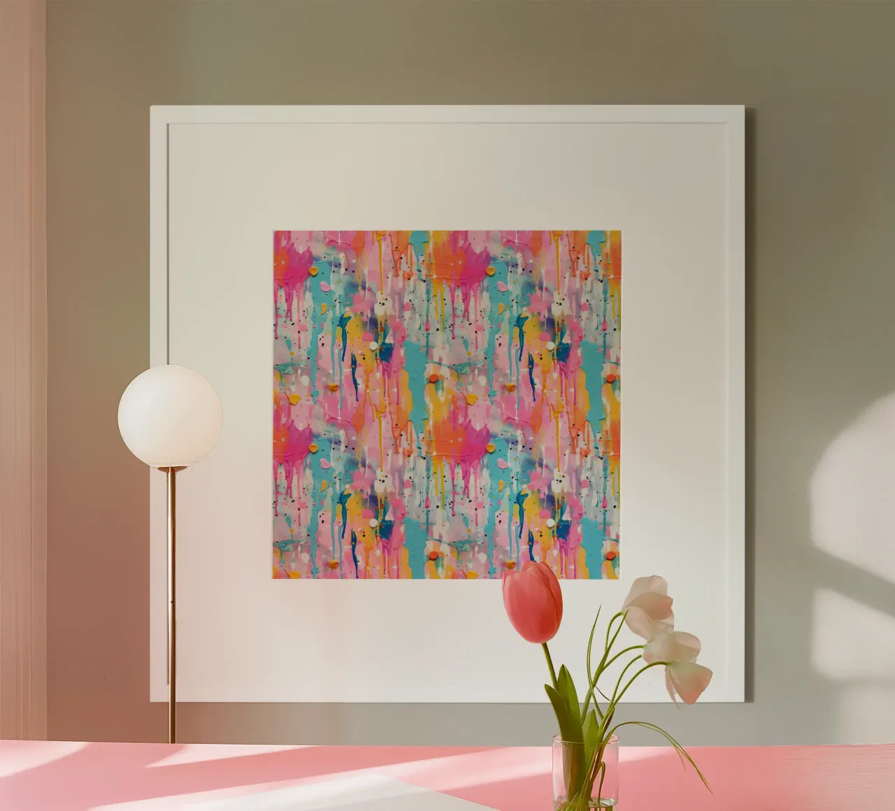 Paint Splatter Malerei Pinselstriche 9 Poster von Yaso Design Paint