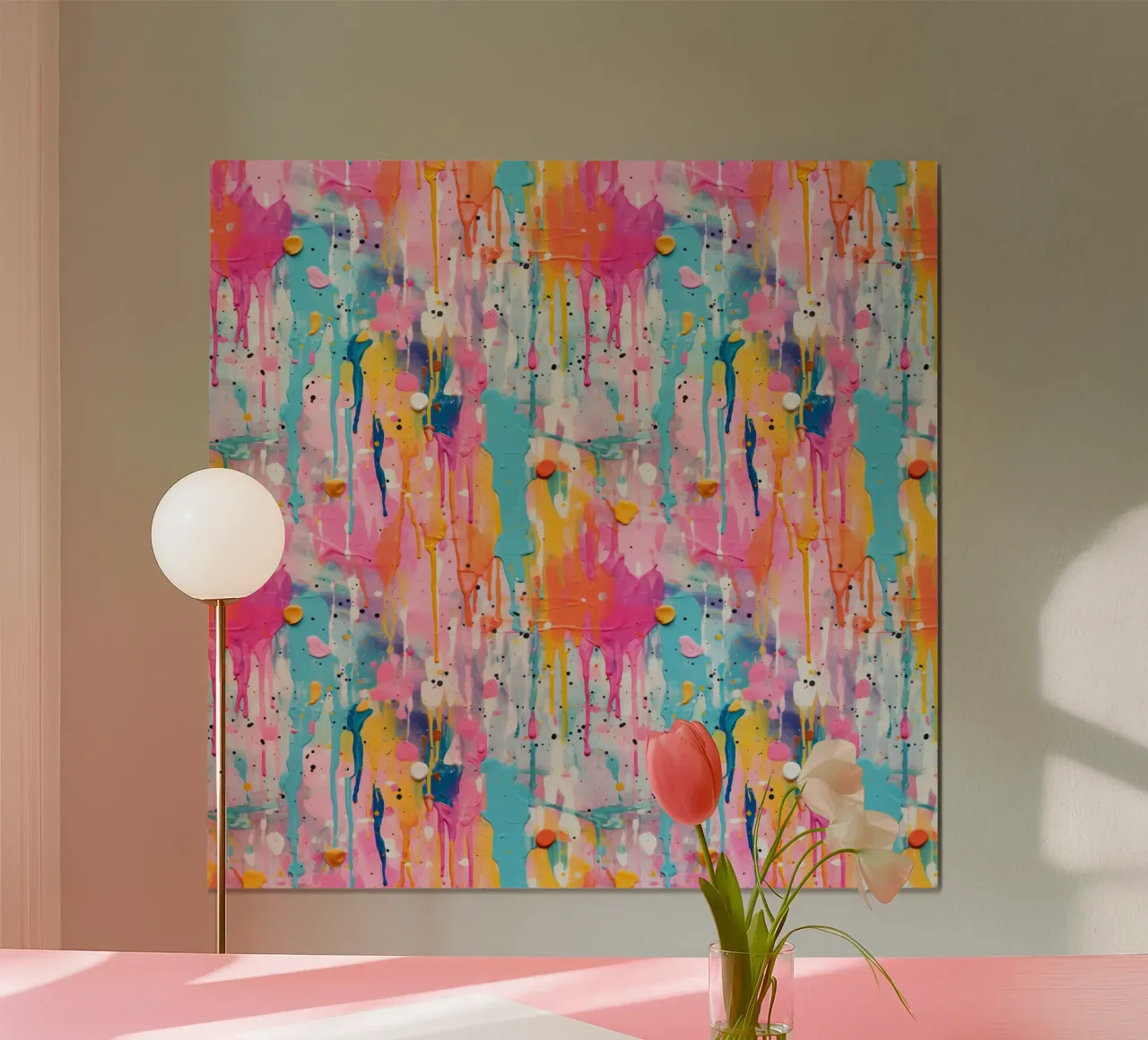 Paint Splatter Malerei Pinselstriche 9 Poster von Yaso Design Paint