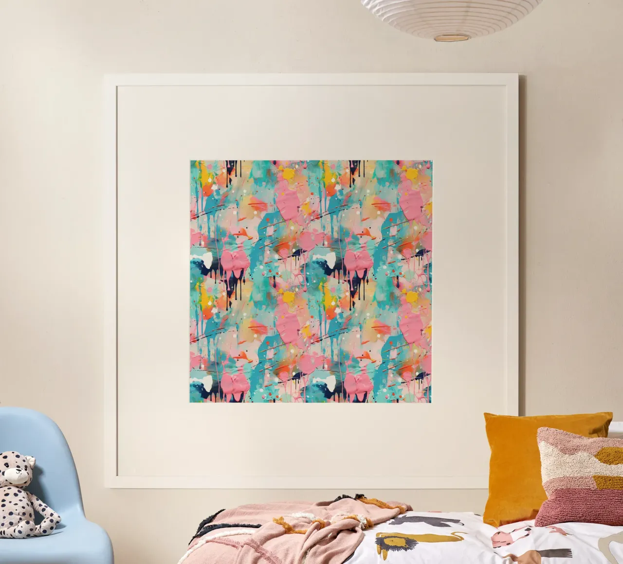 Paint Splatter Malerei Pinselstriche 10 Poster von Yaso Design Paint