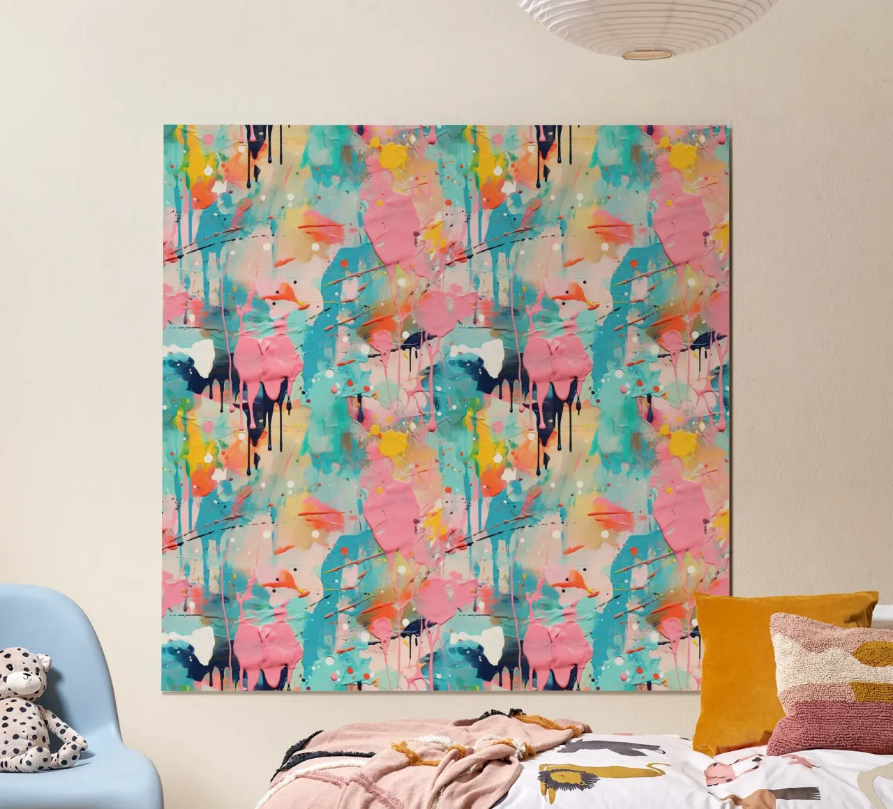 Paint Splatter Malerei Pinselstriche 10 Poster von Yaso Design Paint