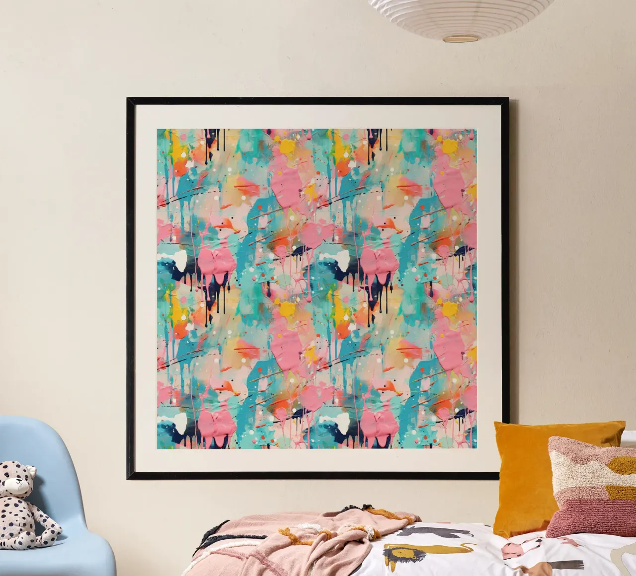 Paint Splatter Malerei Pinselstriche 10 Poster von Yaso Design Paint