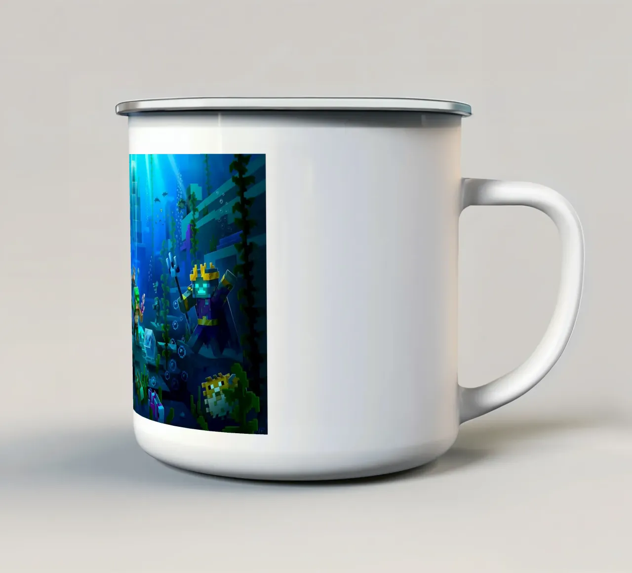 Minecraft tazza in smalto da E Cannon