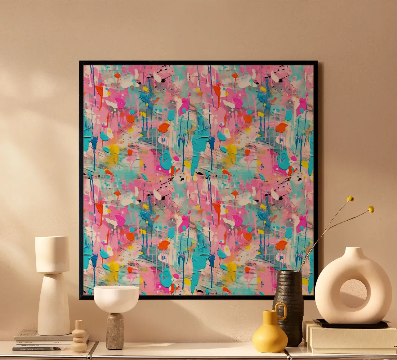 Paint Splatter Malerei Pinselstriche 12 Poster von Yaso Design Paint
