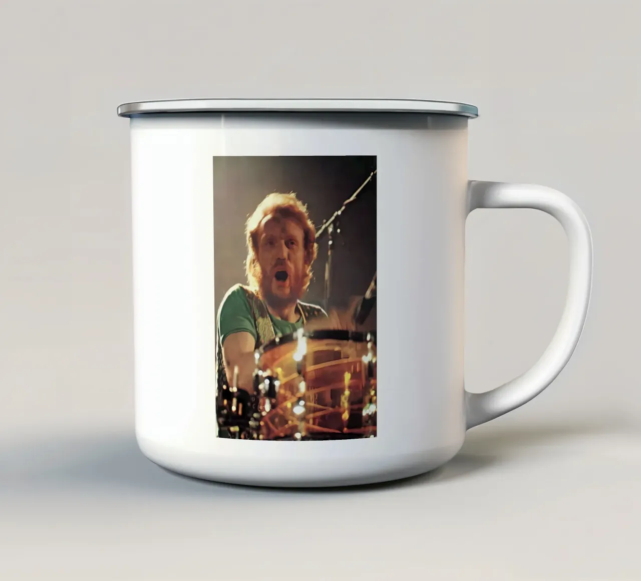 Ginger Baker, tazza in smalto da Low poly art