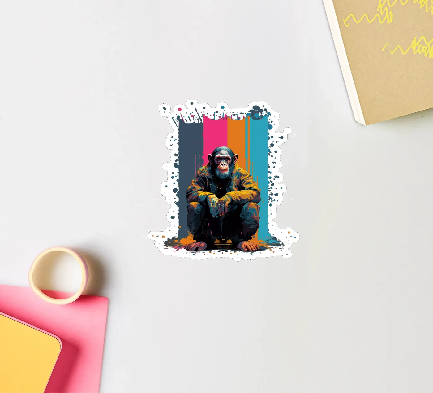 Splat sticker by Art Unleashed