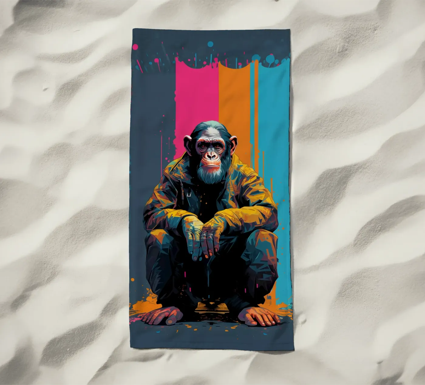 Splat serviette de plage de Art Unleashed