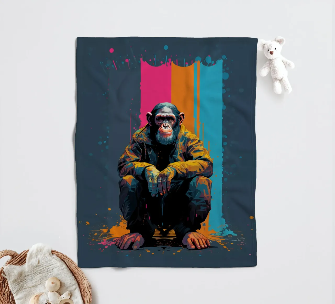 Splat Fleecedecke von Art Unleashed