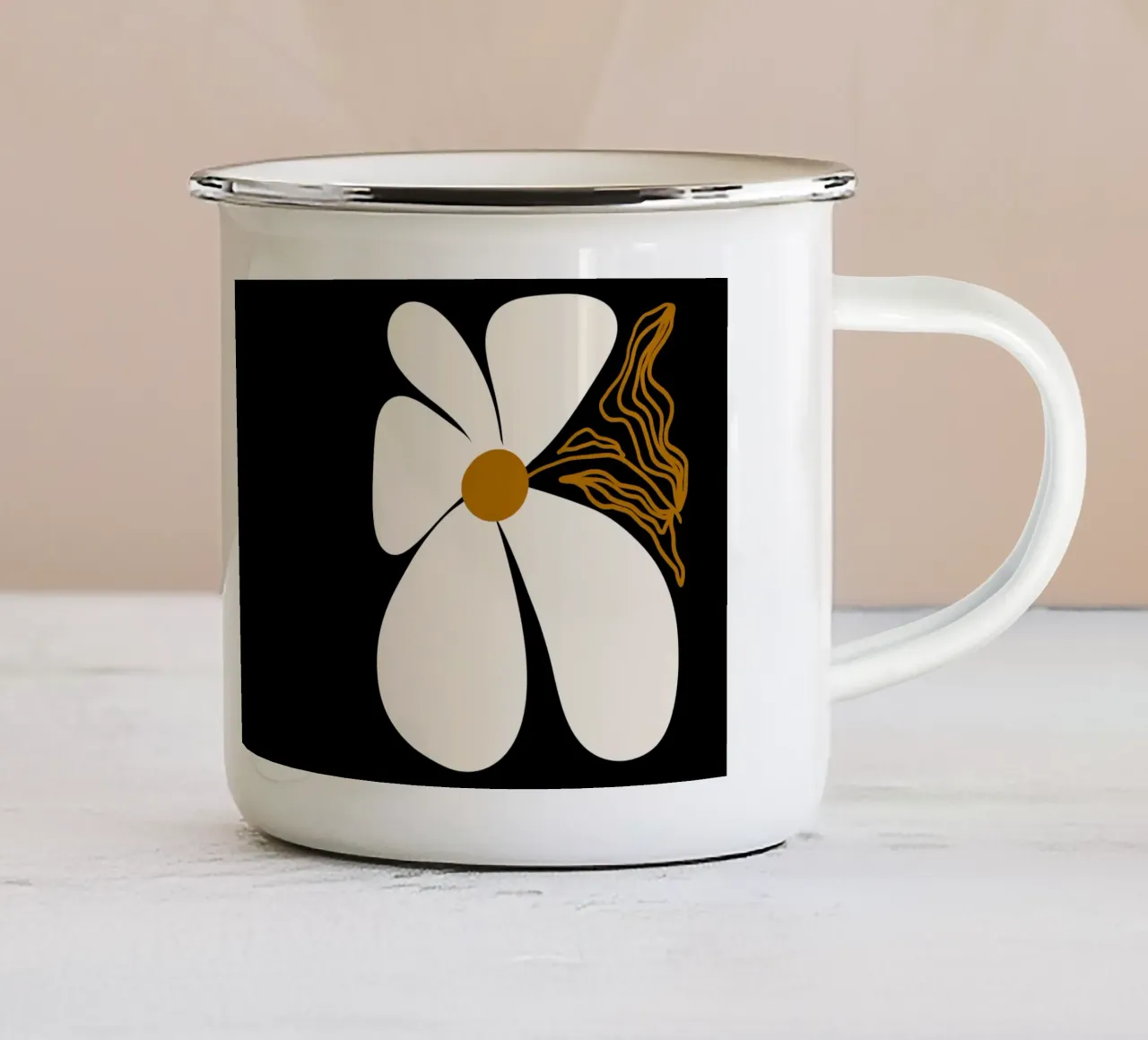 Stay bold tazza in smalto da TijanaArtStudio88