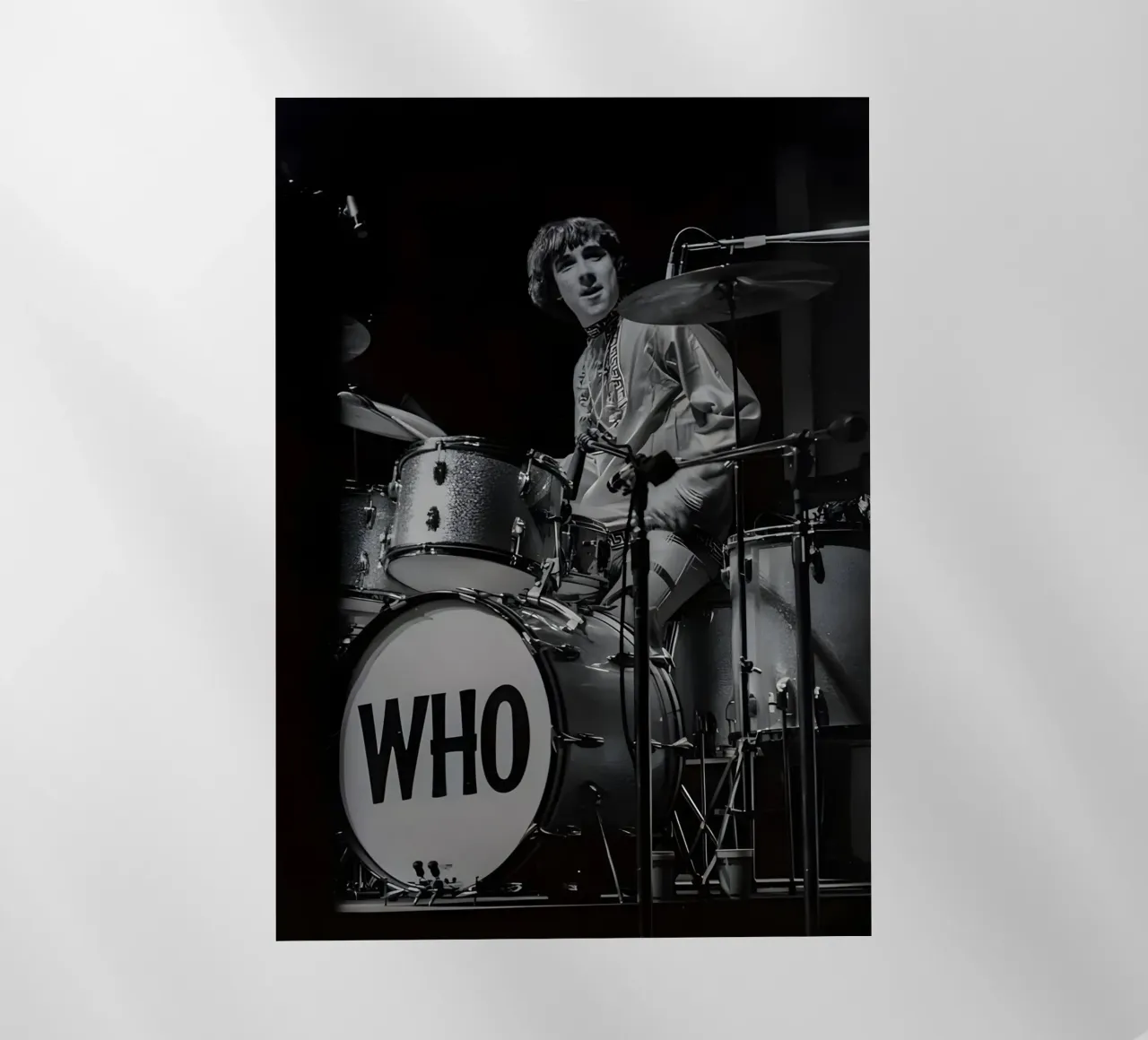 Keith Moon, pellicola backlit da Low poly art