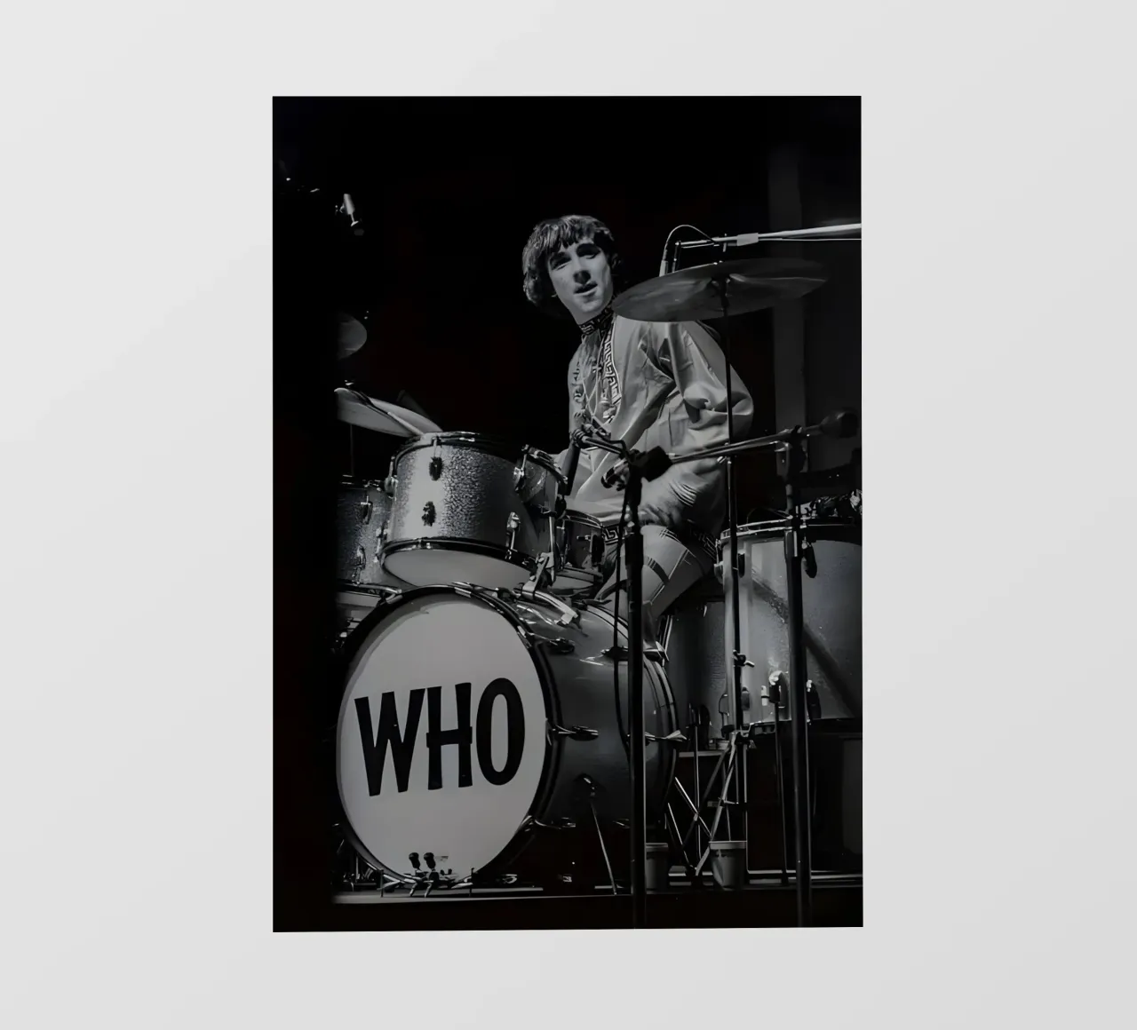 Keith Moon, pellicola backlit da Low poly art