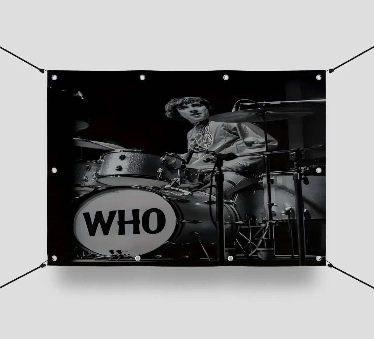 Keith Moon, telo in pvc da Low poly art