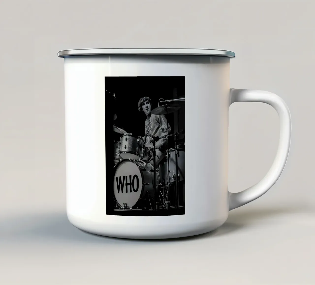 Keith Moon, tazza in smalto da Low poly art