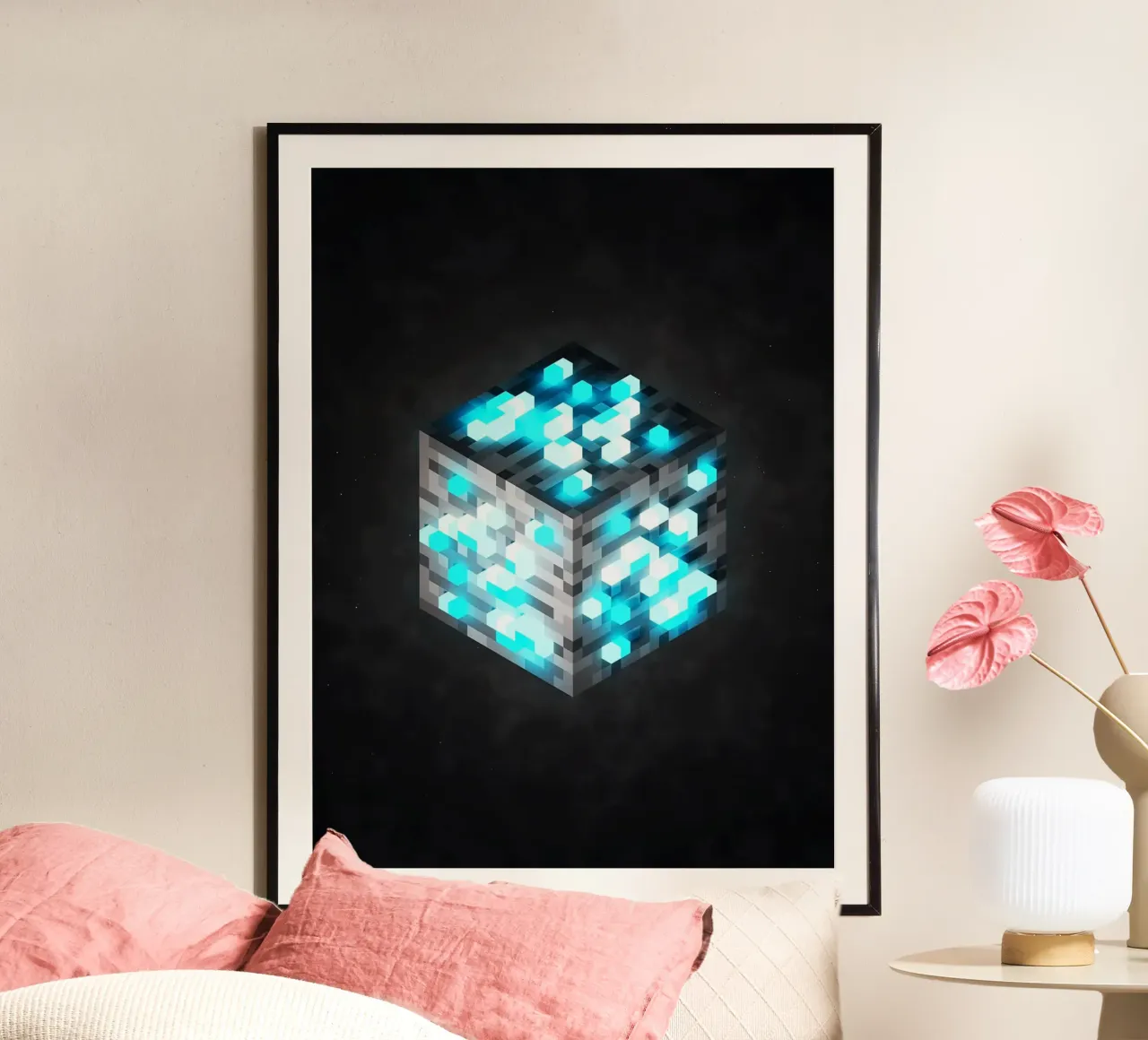 Minecraft poster con telaio in legno da E Cannon