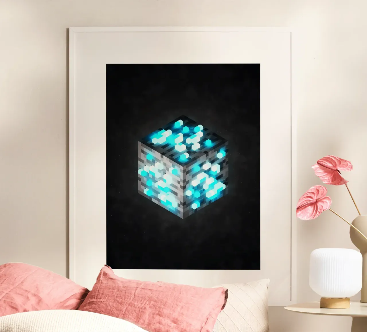 Minecraft poster con telaio in legno da E Cannon