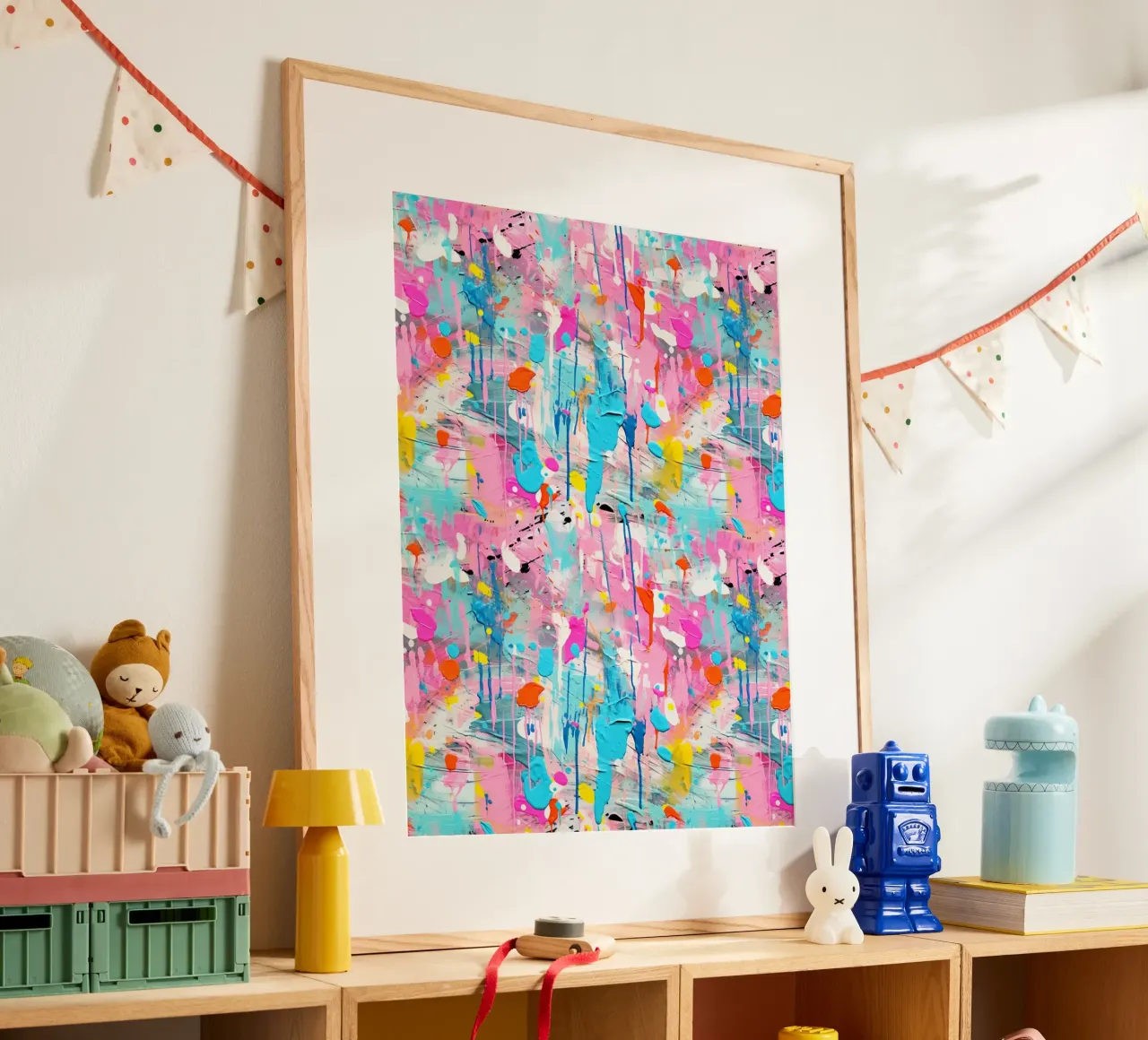Paint Splatter Malerei Pinselstriche 1a Poster von Yaso Design Paint
