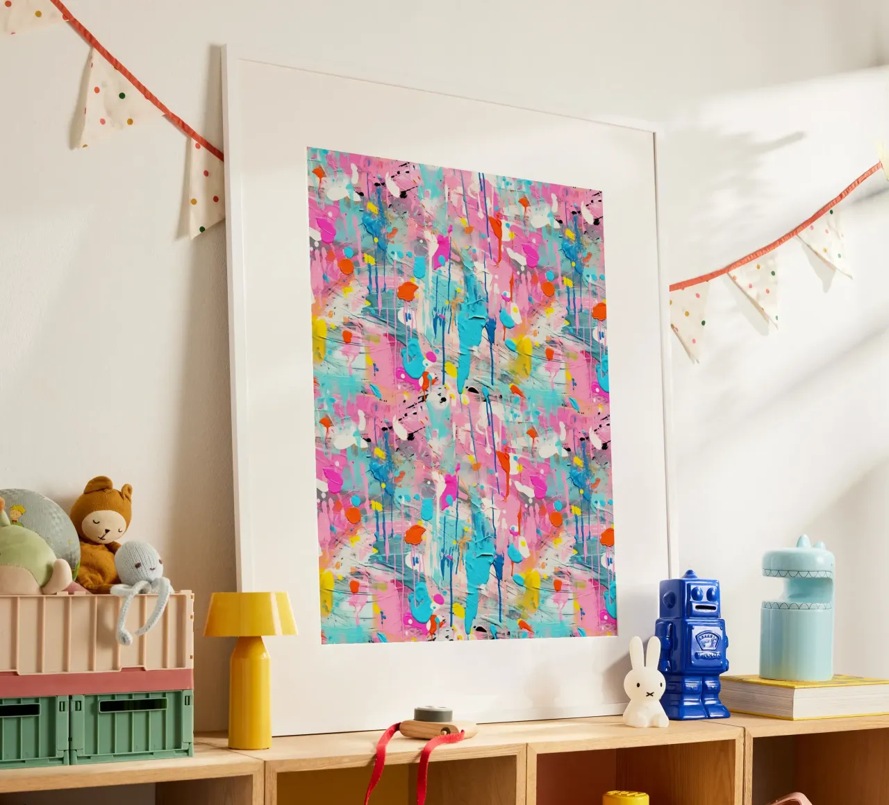 Paint Splatter Malerei Pinselstriche 1a Poster von Yaso Design Paint