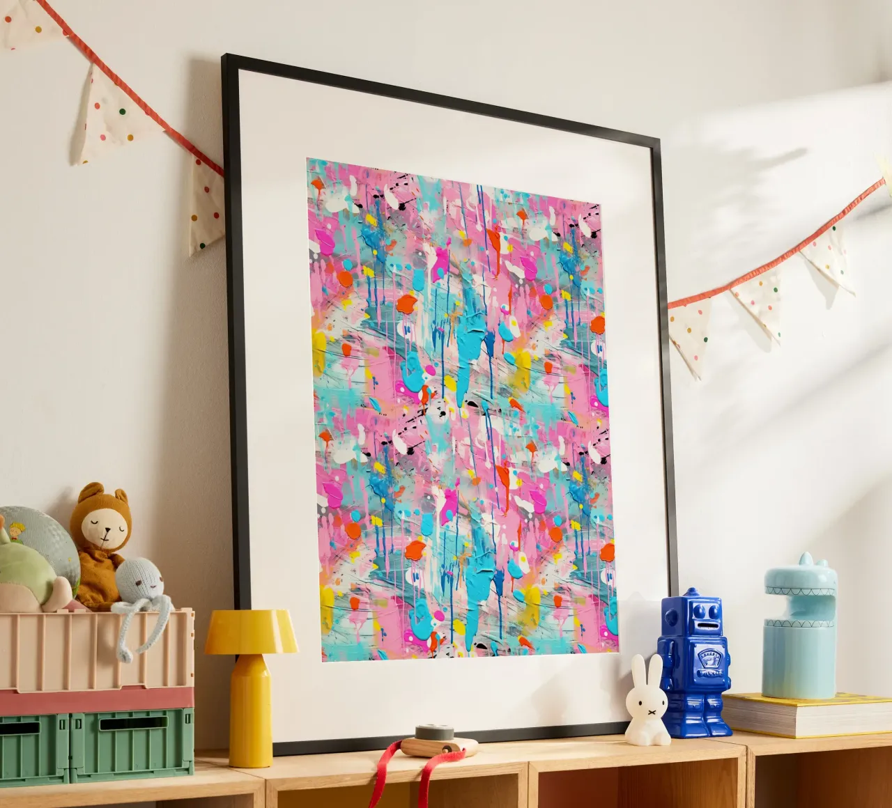 Paint Splatter Malerei Pinselstriche 1a Poster von Yaso Design Paint