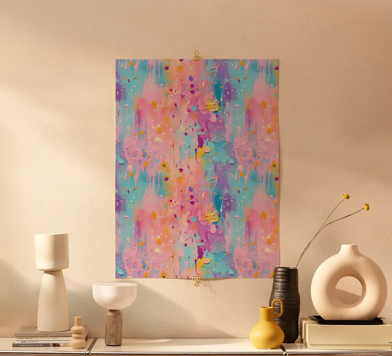 Paint Splatter Malerei Pinselstriche 2a Poster von Yaso Design Paint