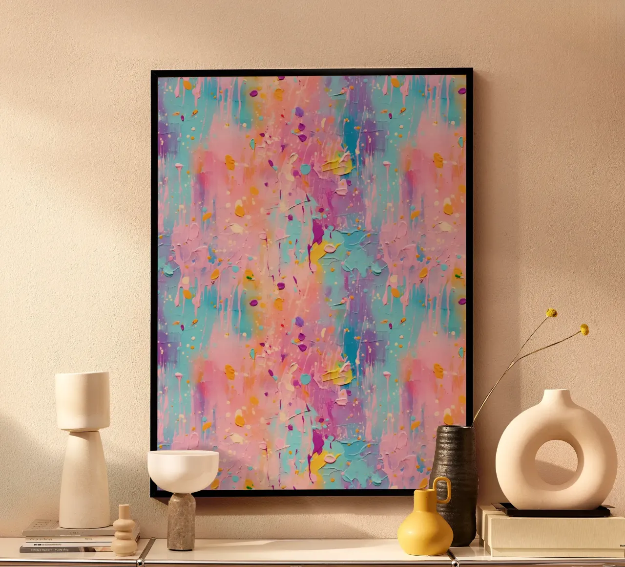 Paint Splatter Malerei Pinselstriche 2a Poster von Yaso Design Paint