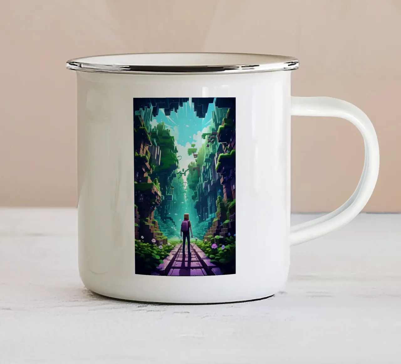 Minecraft tazza in smalto da E Cannon