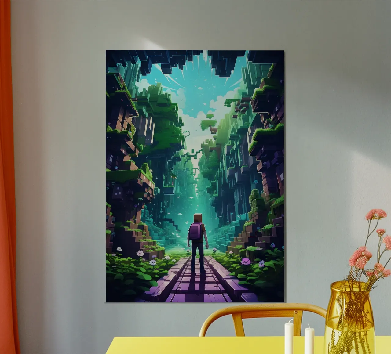 Minecraft poster con telaio in legno da E Cannon