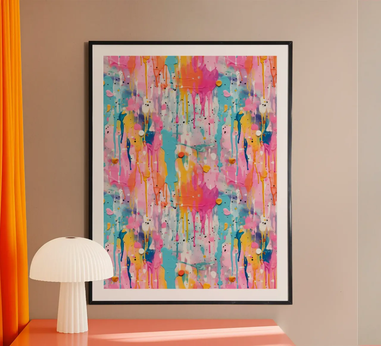 Paint Splatter Malerei Pinselstriche 3a Poster von Yaso Design Paint