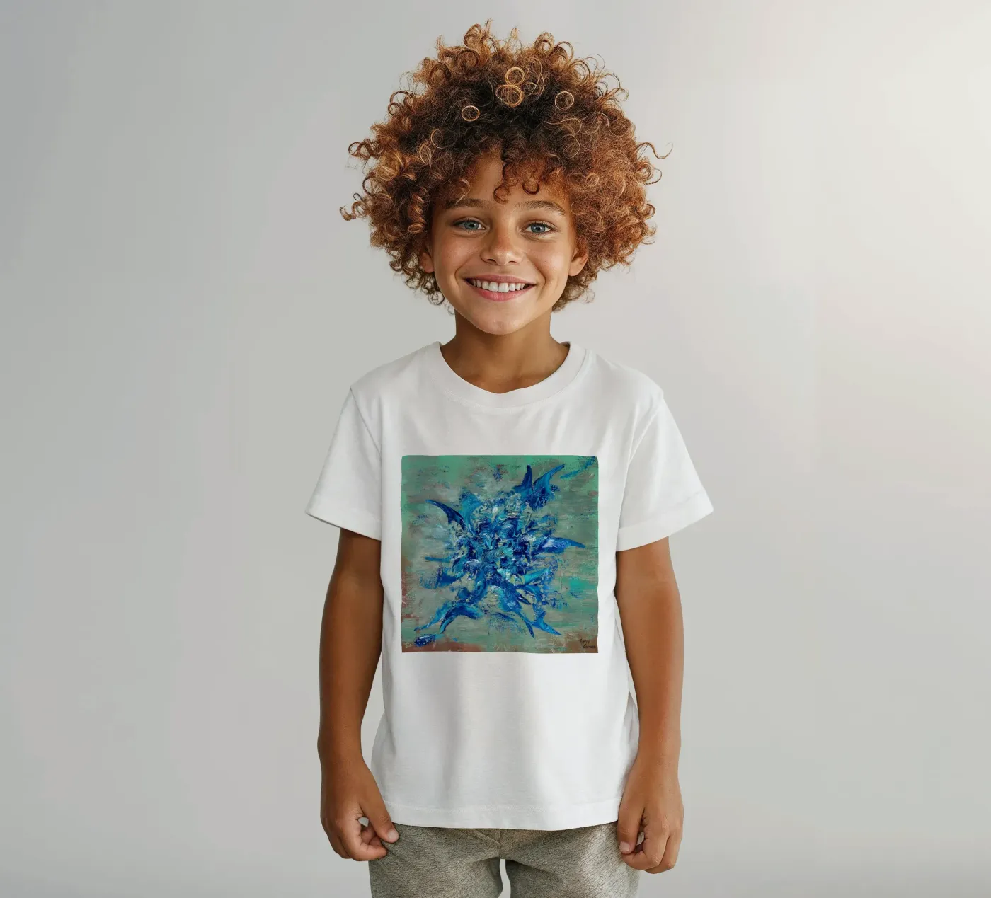 SENSAZIONE DI INTIMITÀ t-shirt bambini da Thierry Vobmann Abstract painting