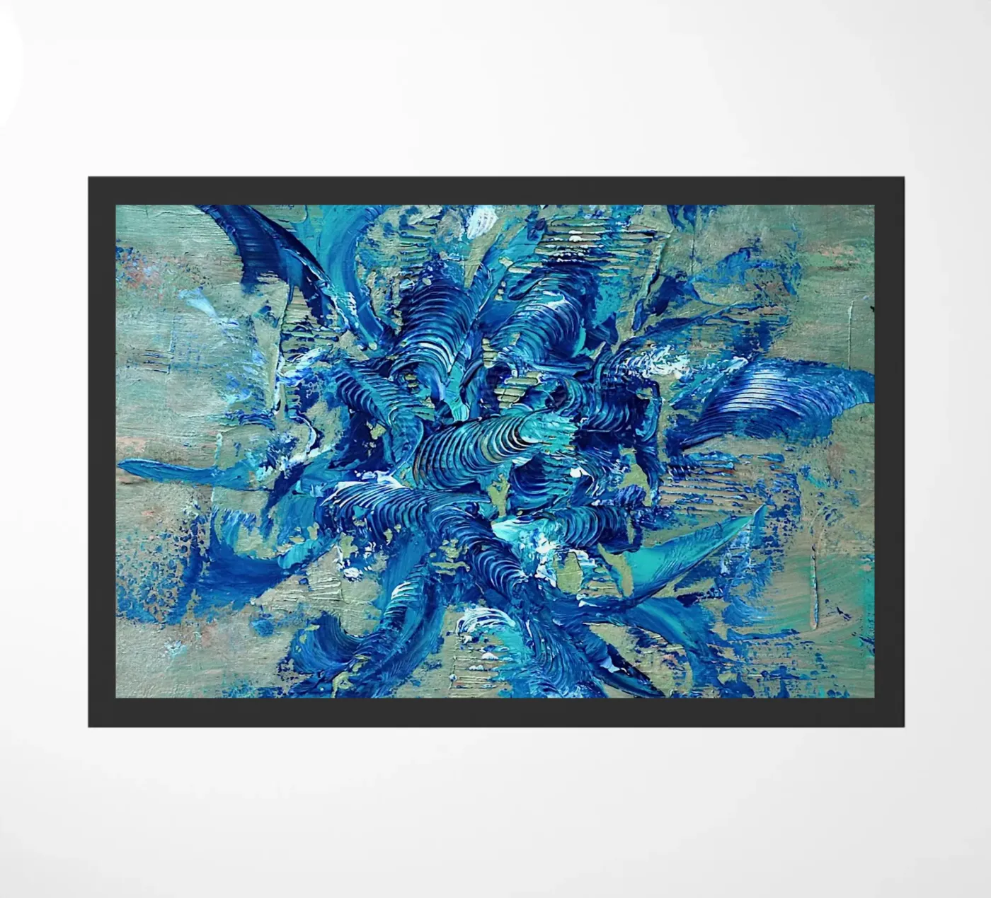 INTIMES GEFÜHL Fußmatte von Thierry Vobmann Abstract painting