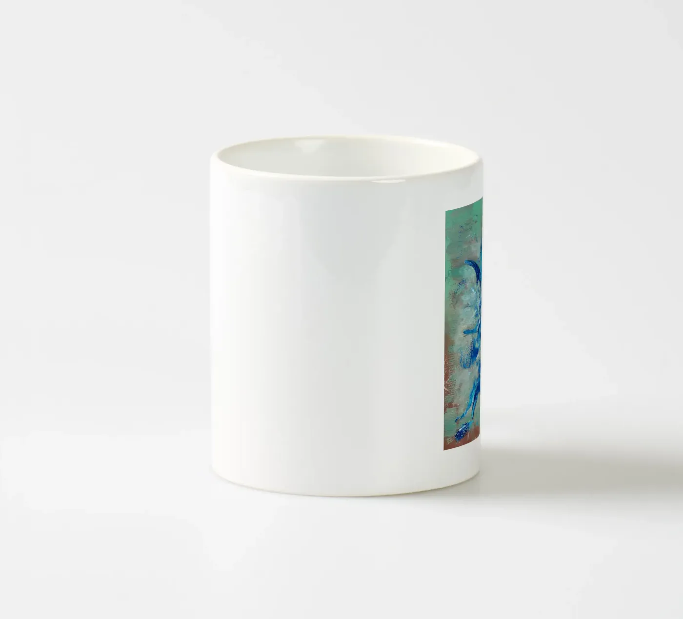 INTIMATE FEELING ceramic mug by Thierry Vobmann Abstract painting