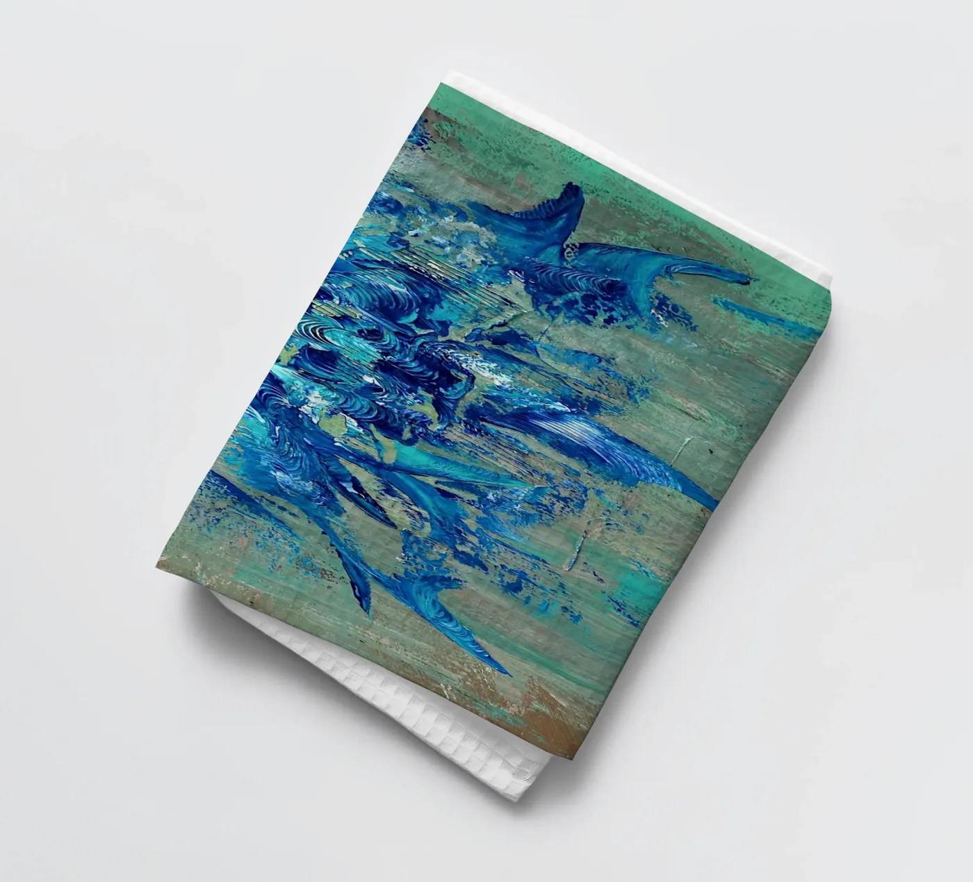 INTIEM GEVOEL theedoek van Thierry Vobmann Abstract painting