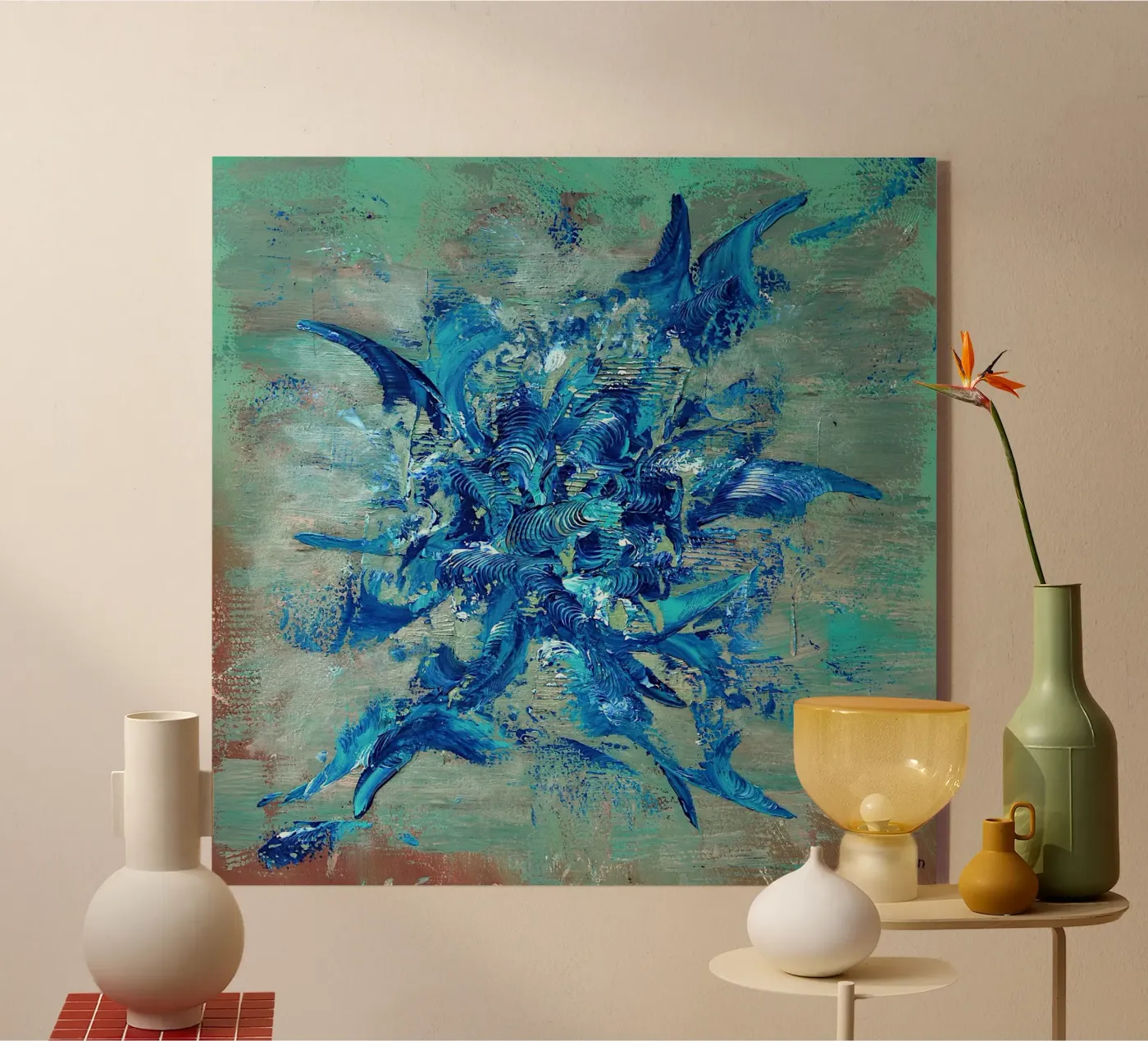 SENSAZIONE DI INTIMITÀ plexiglass da Thierry Vobmann Abstract painting