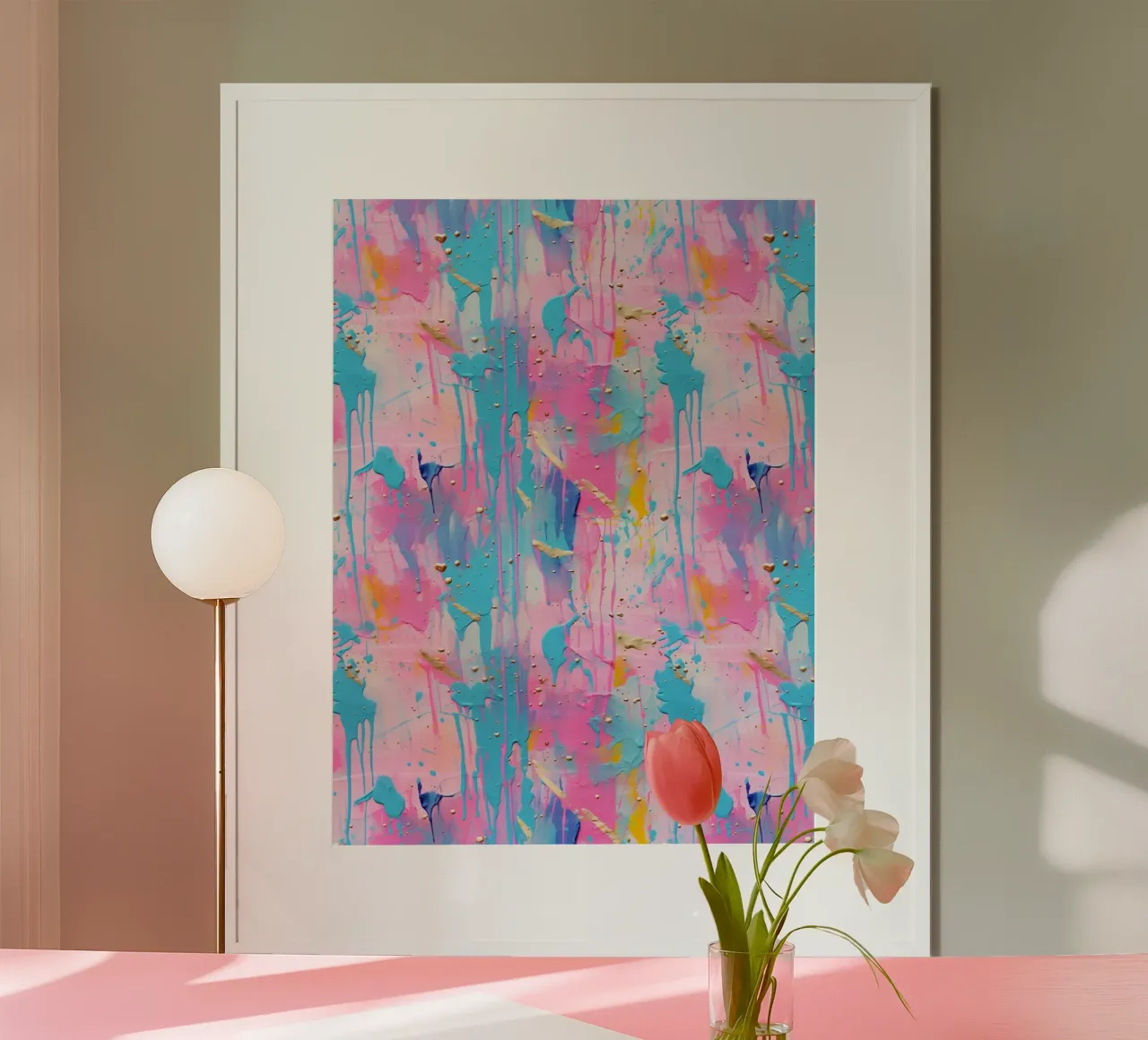 Paint Splatter Malerei Pinselstriche 5a Poster von Yaso Design Paint