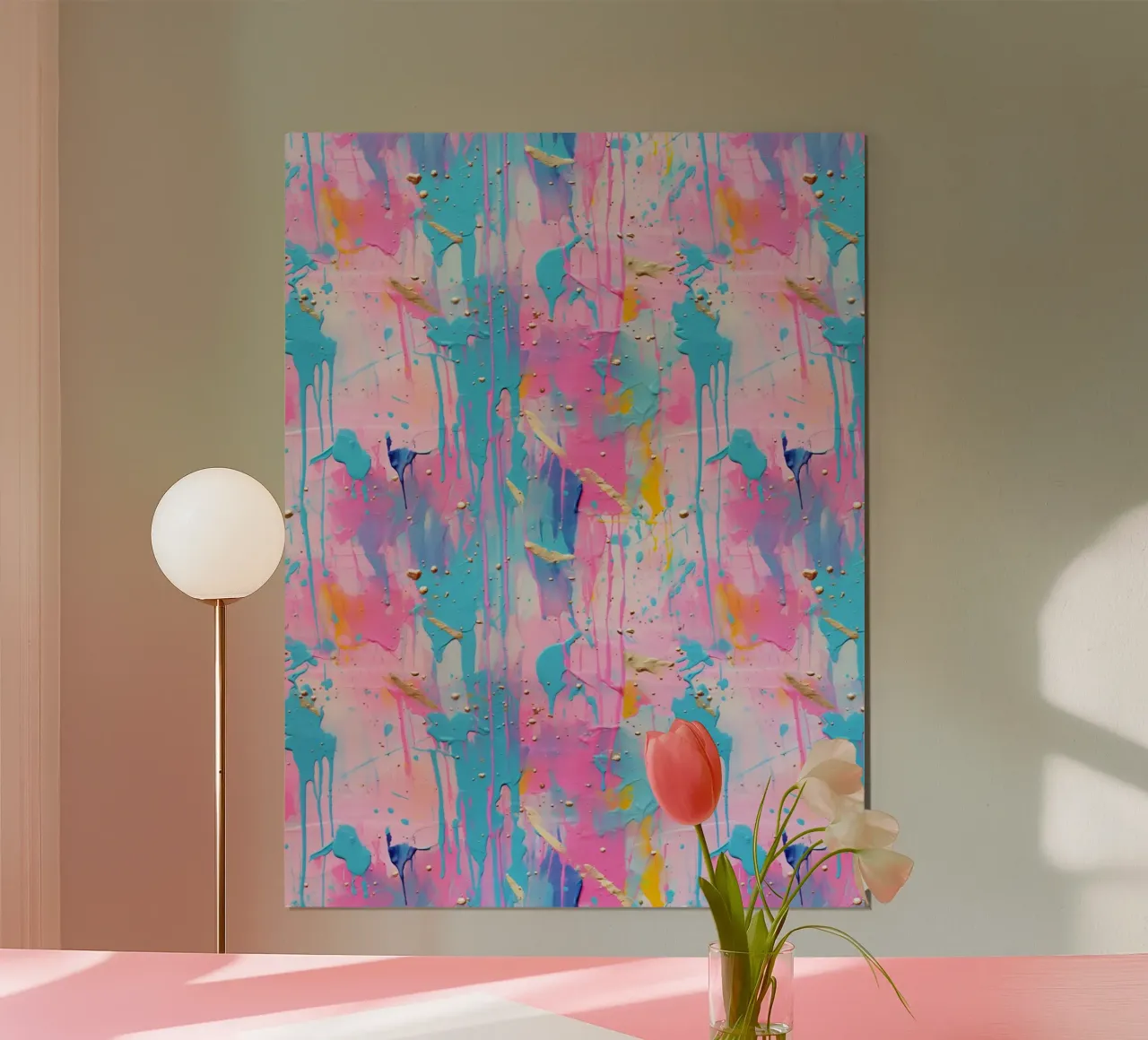 Paint Splatter Malerei Pinselstriche 5a Poster von Yaso Design Paint