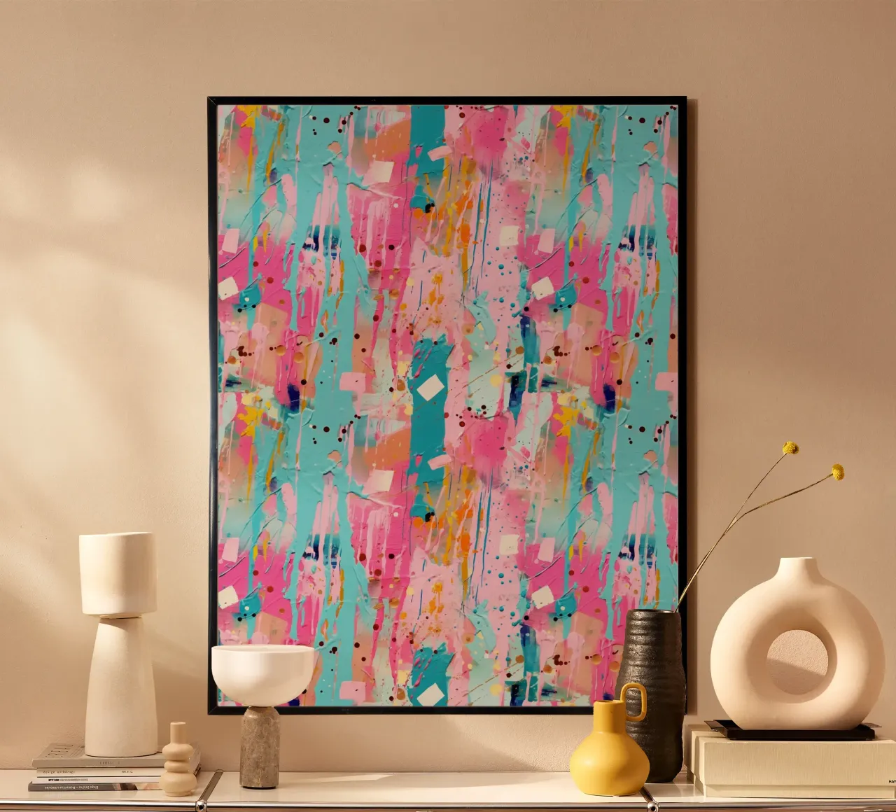 Paint Splatter Malerei Pinselstriche 6a Poster von Yaso Design Paint