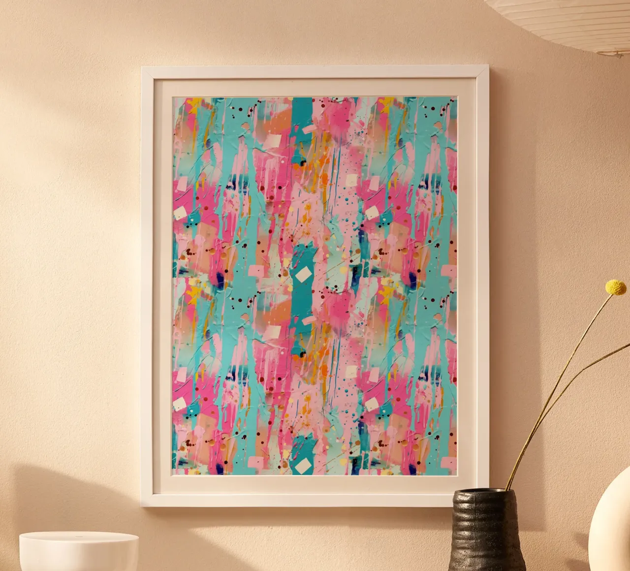 Paint Splatter Malerei Pinselstriche 6a Poster von Yaso Design Paint