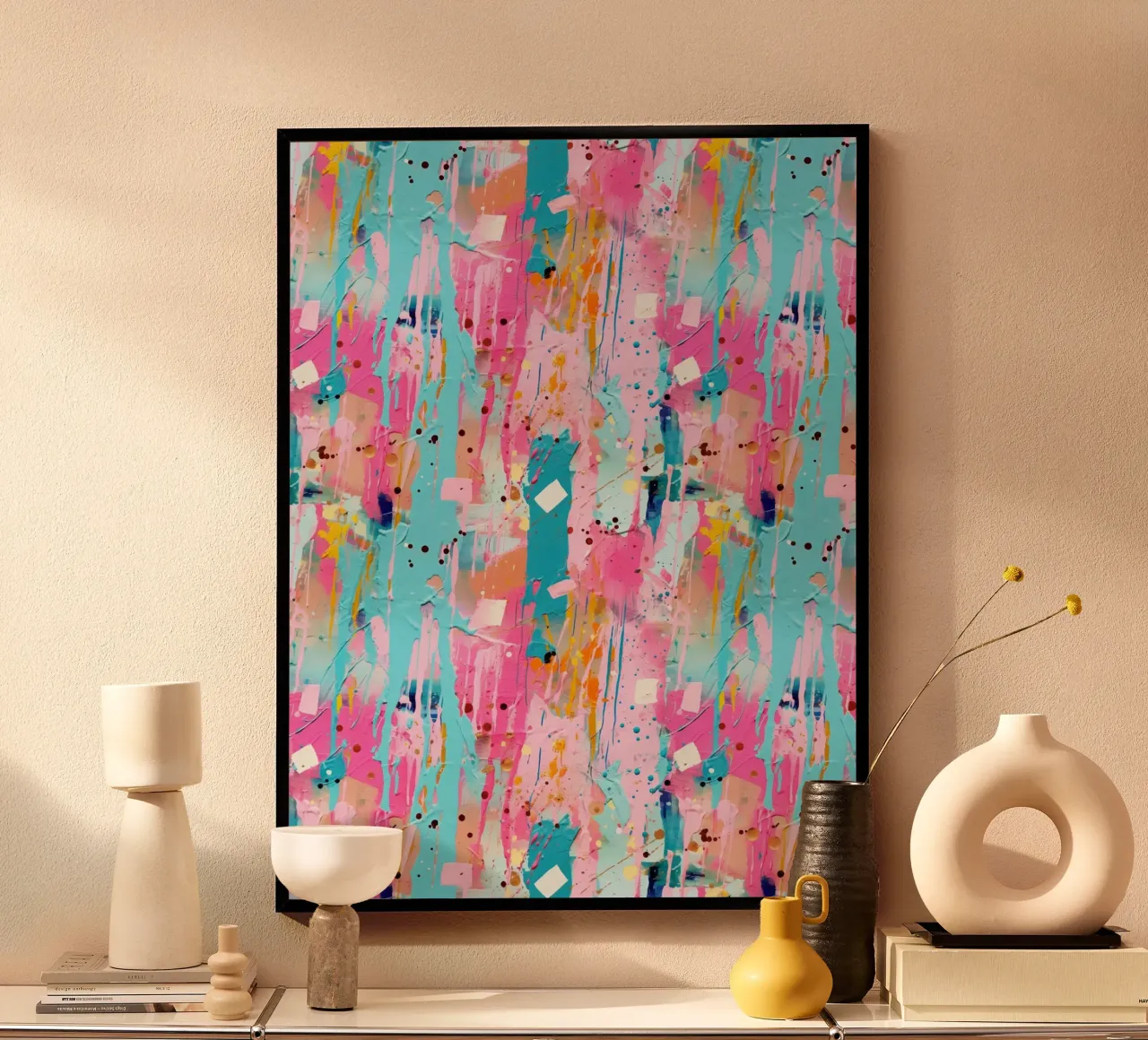 Paint Splatter Malerei Pinselstriche 6a Poster von Yaso Design Paint
