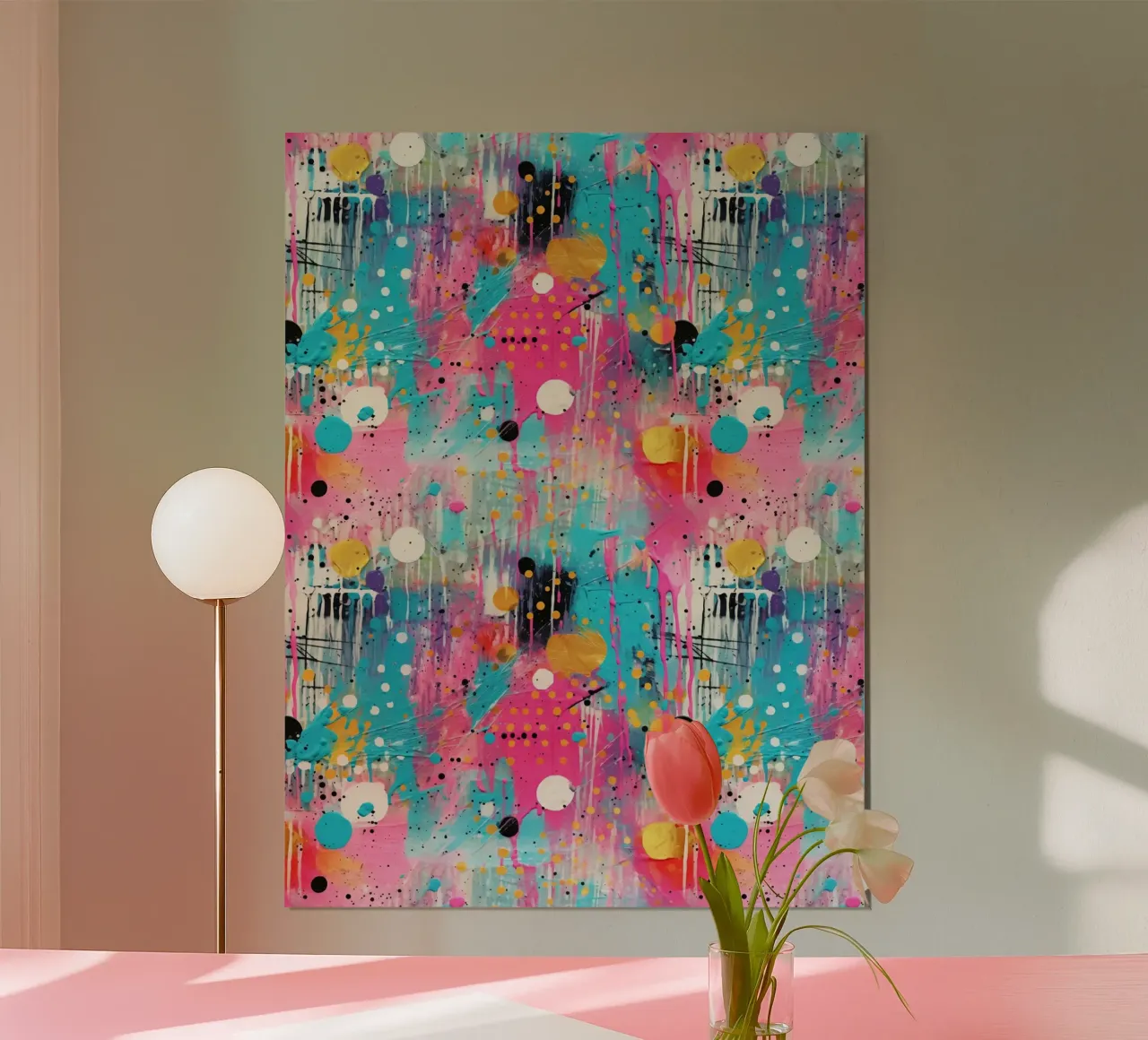 Paint Splatter Malerei Pinselstriche 7a Poster von Yaso Design Paint