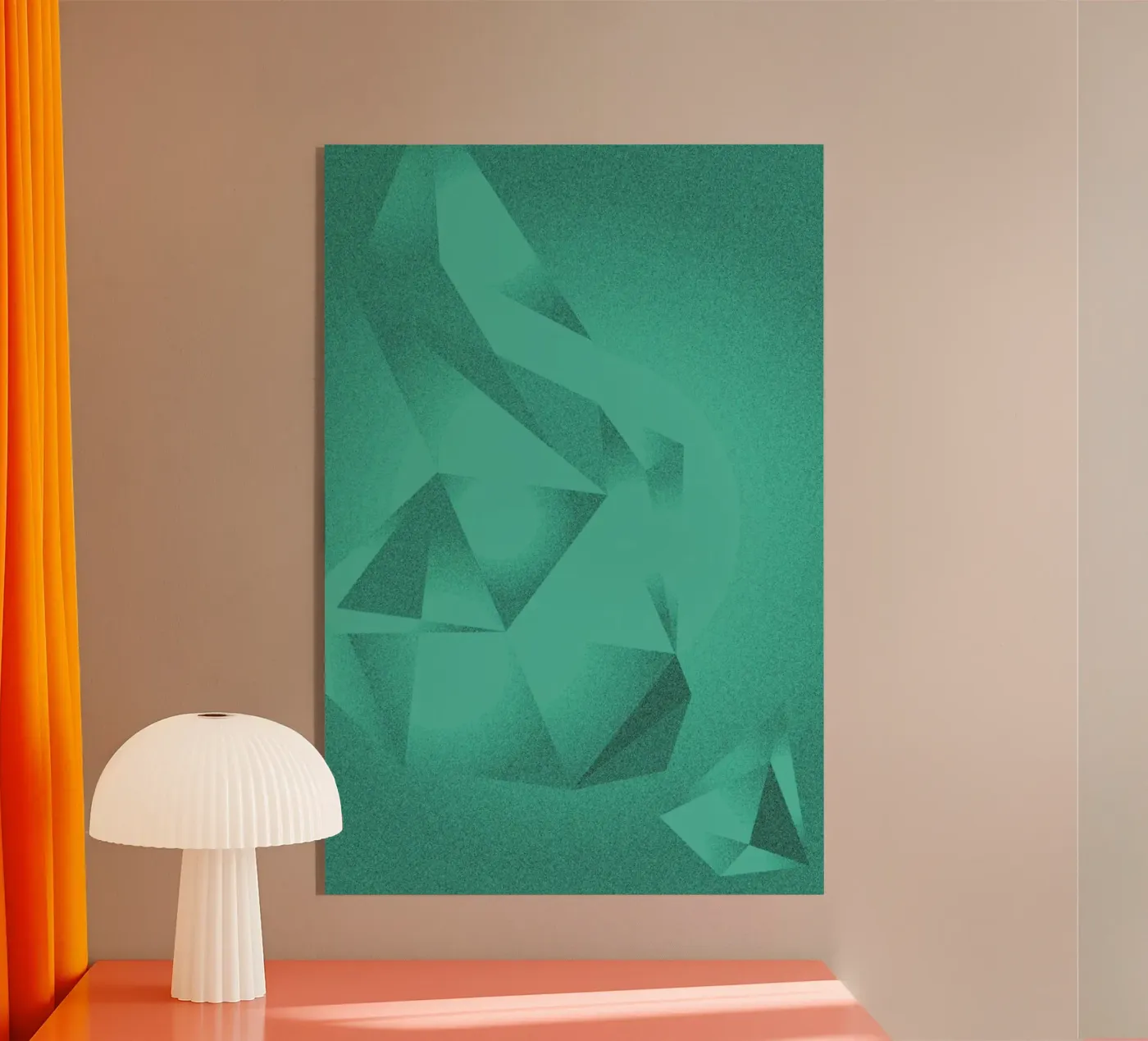 Crystals Green acryl van Andreas Jarner