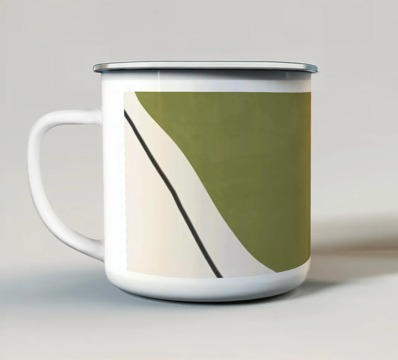 Forme astratte 60 tazza in smalto da ThingDesign