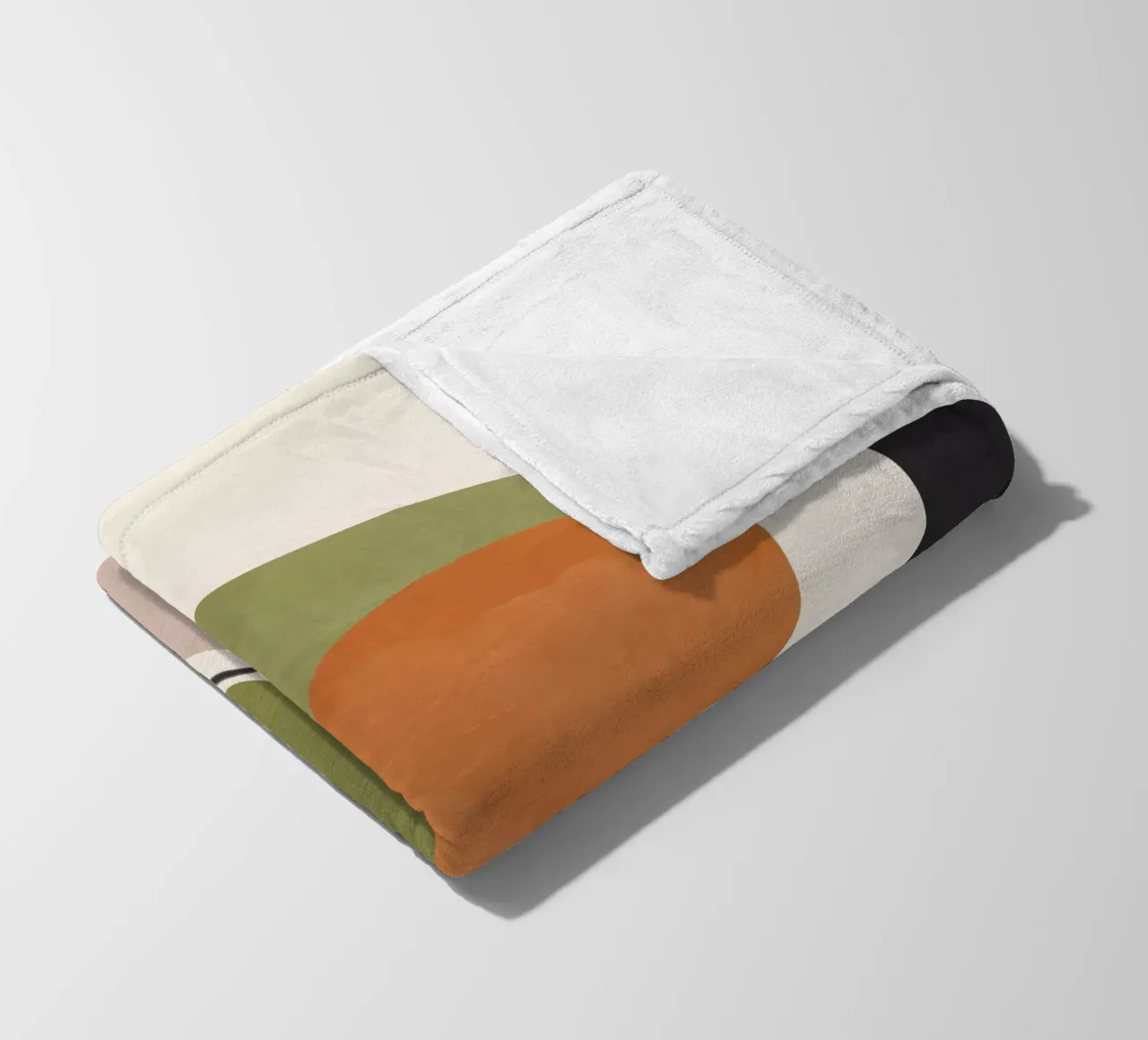 Abstrakte Formen 60 Fleecedecke von ThingDesign