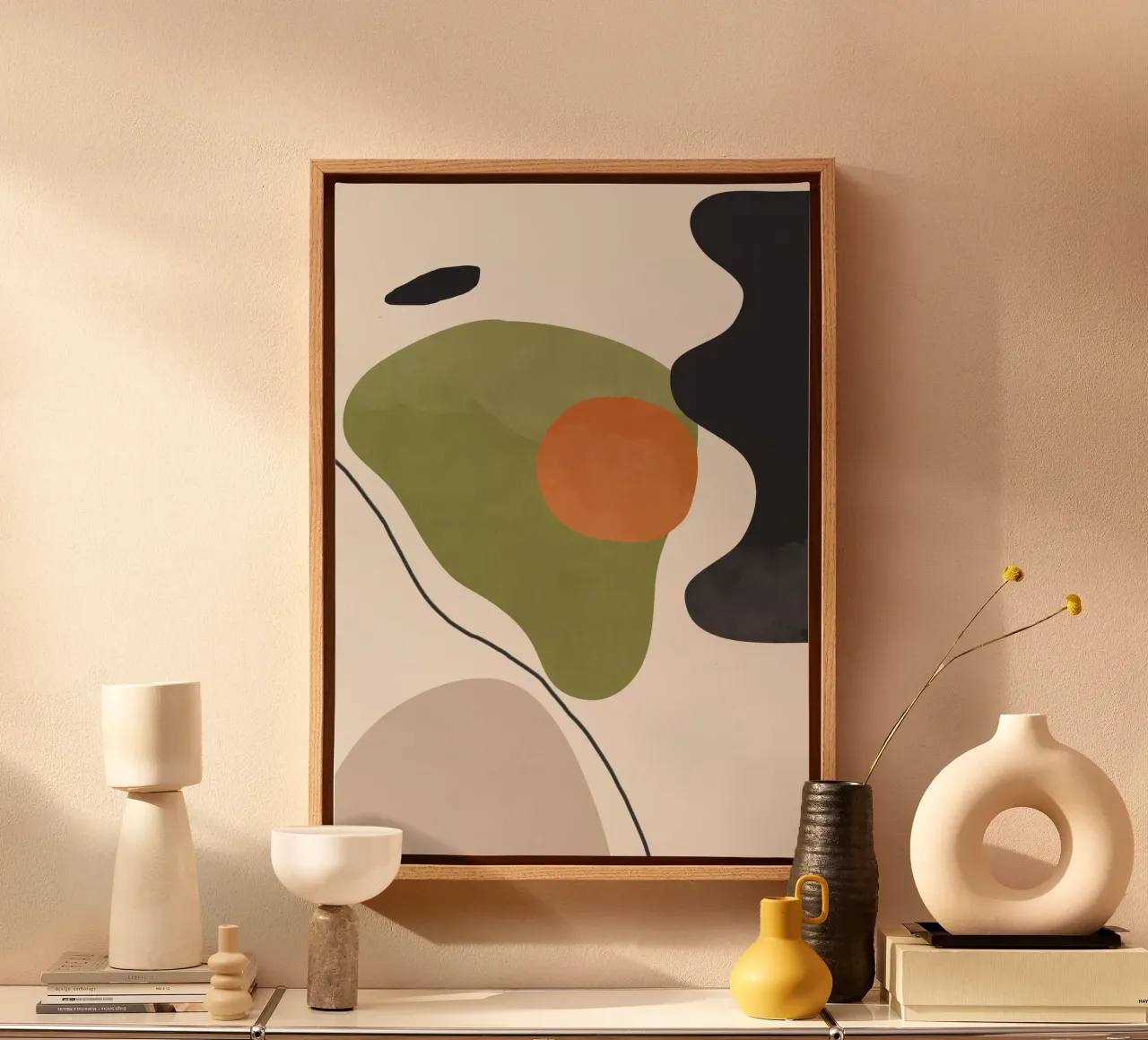 Abstract Shapes 60 canvas by ThingDesign