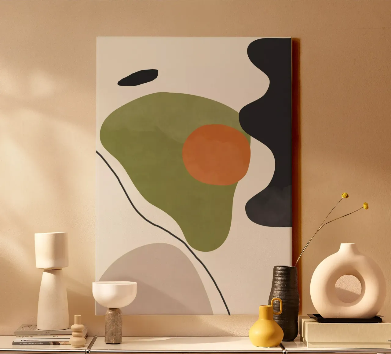 Abstract Shapes 60 canvas by ThingDesign