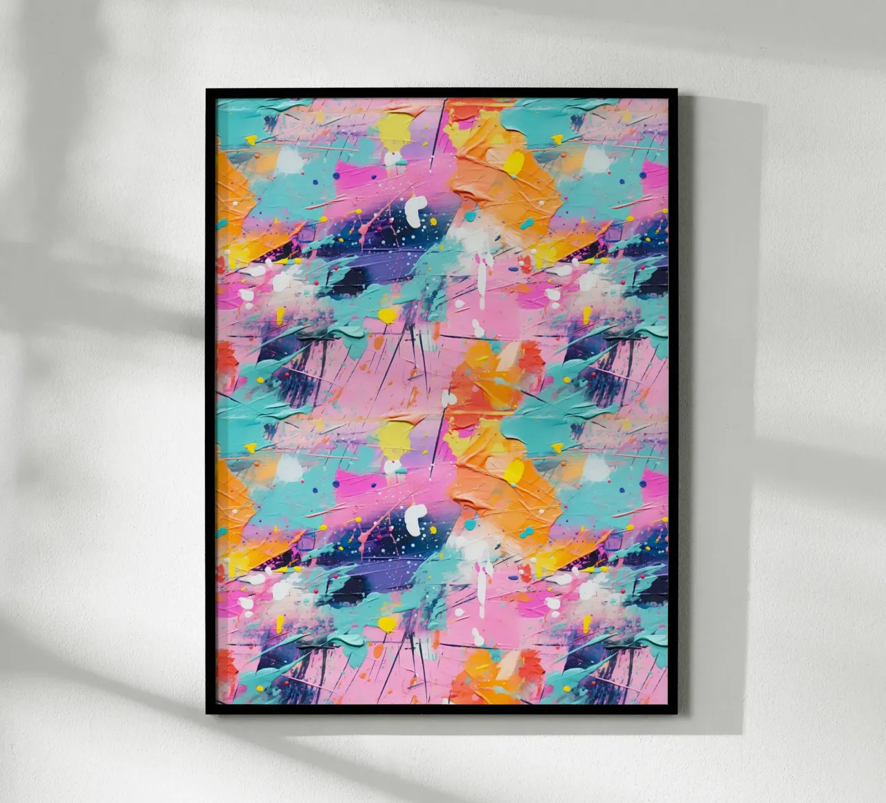 Paint Splatter Malerei Pinselstriche 8a Poster von Yaso Design Paint