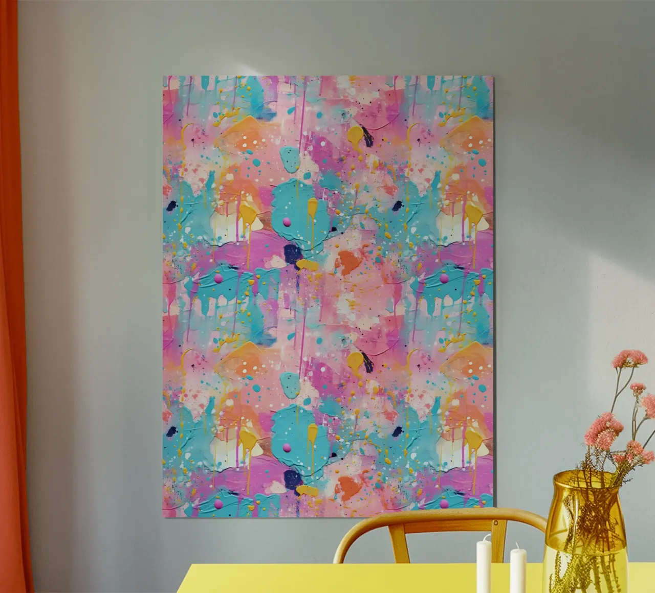 Paint Splatter Malerei Pinselstriche 9a Poster von Yaso Design Paint