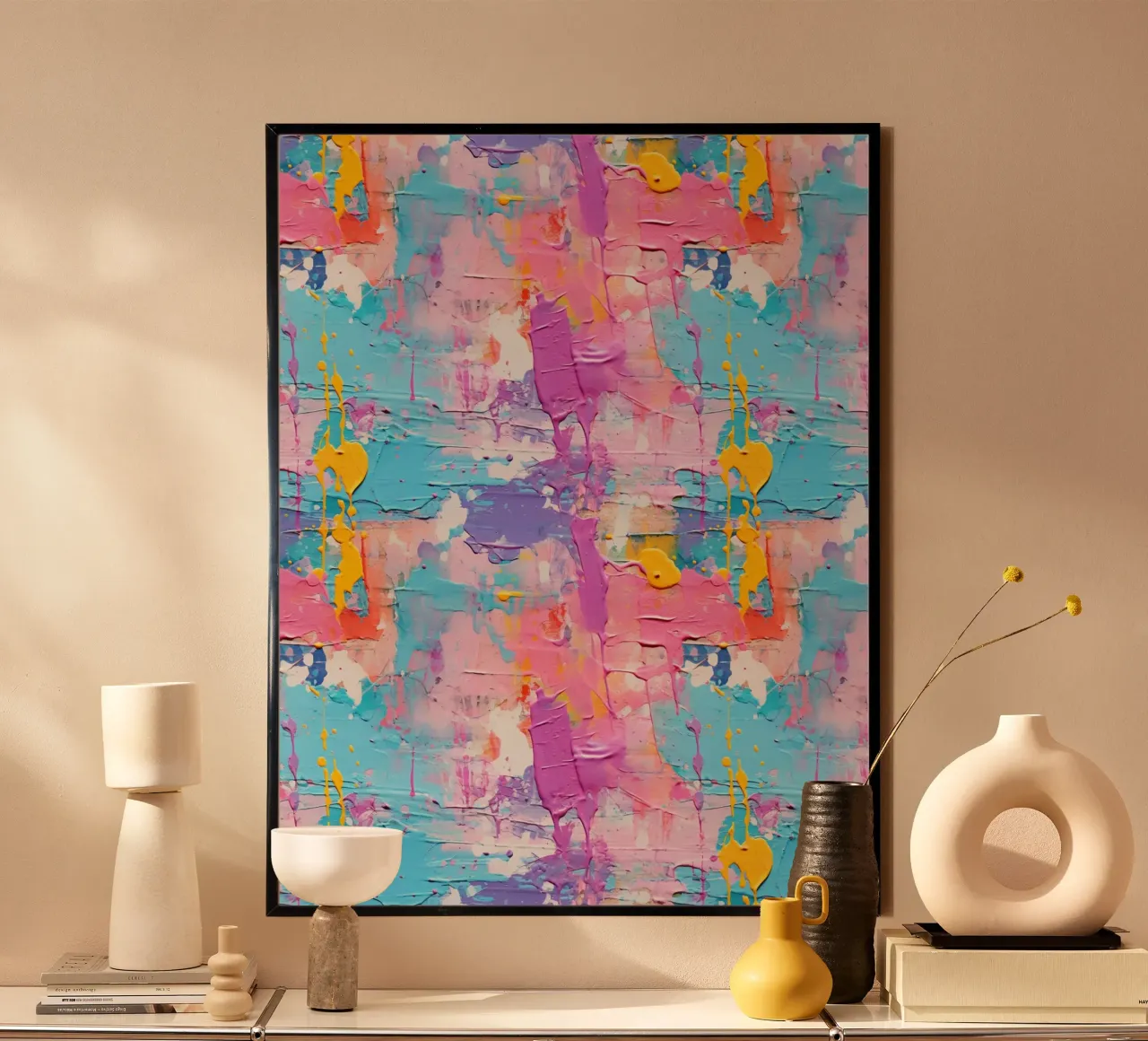 Paint Splatter Malerei Pinselstriche 10a Poster von Yaso Design Paint