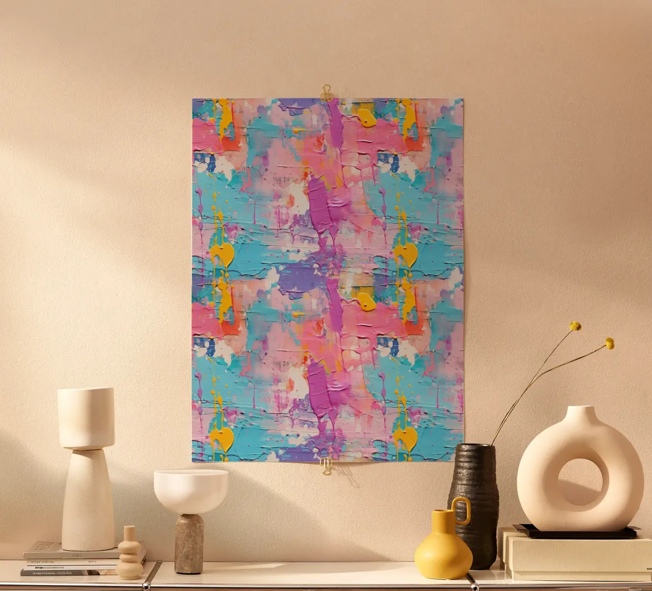 Paint Splatter Malerei Pinselstriche 10a Poster von Yaso Design Paint